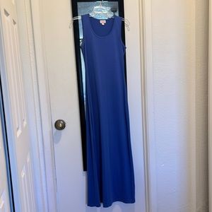 Blue Tank LuLaRoe Maxi Dress